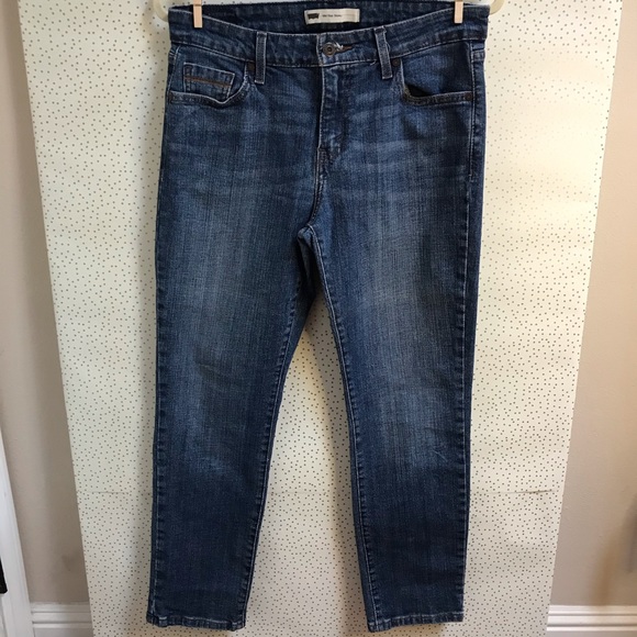 Levi’s Mid Rise Skinny Stonewashed Denim Jeans